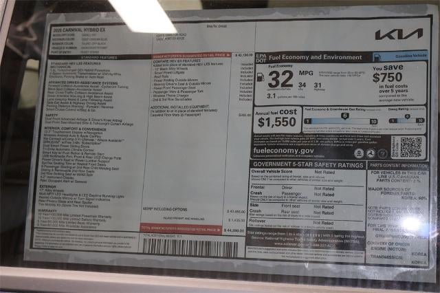 2026 Kia Carnival Hybrid EX