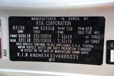 2027 Kia Carnival SX