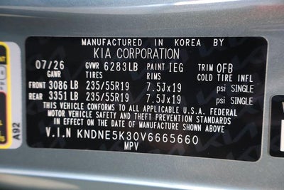 2027 Kia Carnival SX