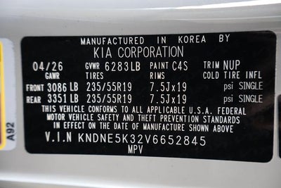 2027 Kia Carnival SX Prestige