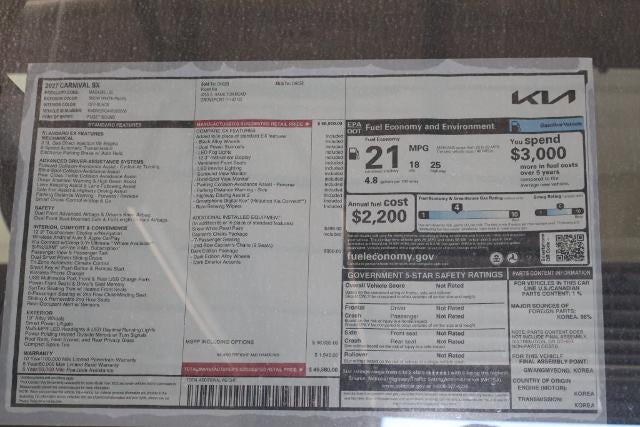 2027 Kia Carnival SX