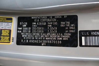 2027 Kia Carnival SX