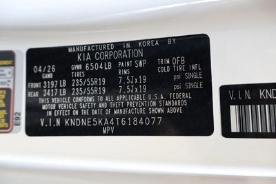 2026 Kia Carnival Hybrid SX Prestige