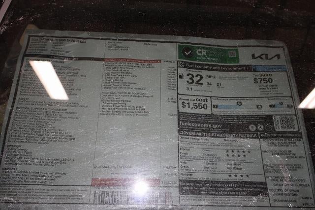 2026 Kia Carnival Hybrid SX Prestige