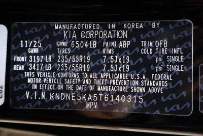 2026 Kia Carnival Hybrid SX Prestige