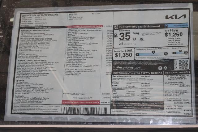 2027 Kia Sportage Hybrid SX-Prestige