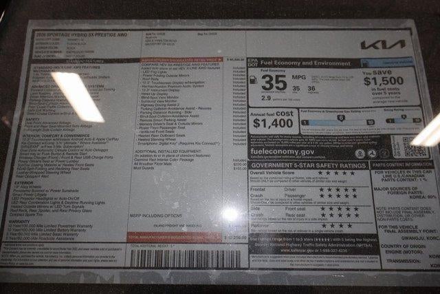 2026 Kia Sportage Hybrid SX-Prestige