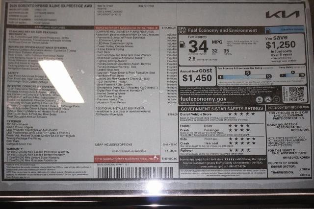 2026 Kia Sorento Hybrid X-Line SX Prestige