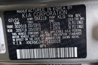 2026 Kia Sorento Plug-In Hybrid X-Line SX Prestige