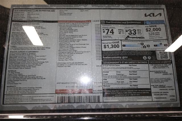 2026 Kia Sorento Plug-In Hybrid X-Line SX Prestige