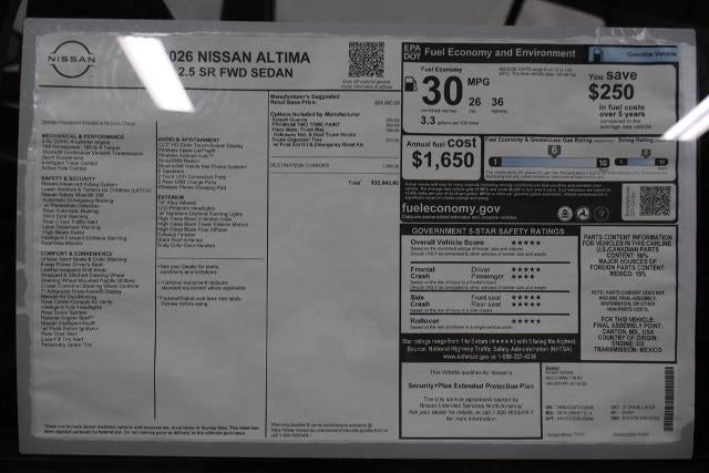 2026 Nissan Altima SR