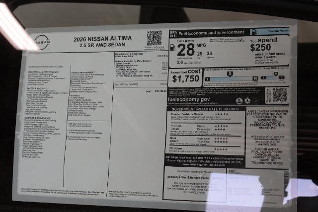 2026 Nissan Altima SR