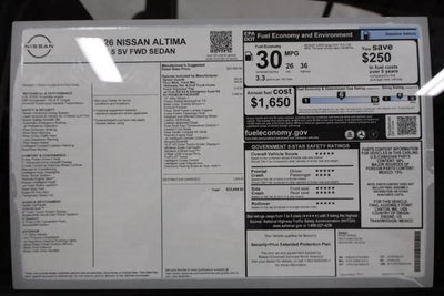 2026 Nissan Altima SV
