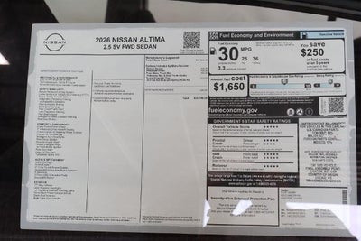2026 Nissan Altima SV