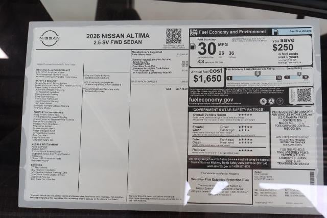 2026 Nissan Altima SV