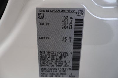2026 Nissan Altima SV