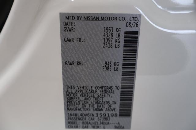 2026 Nissan Altima SV