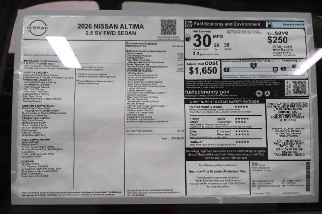 2026 Nissan Altima SV