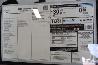2026 Nissan Altima SV