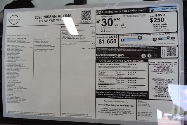 2026 Nissan Altima SV