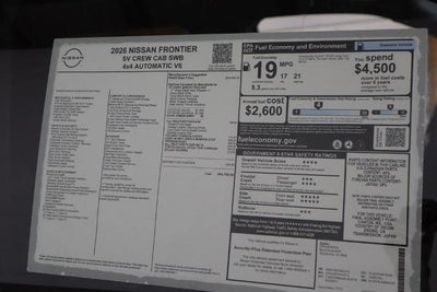2026 Nissan Frontier SV