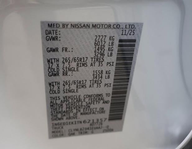 2026 Nissan Frontier SV