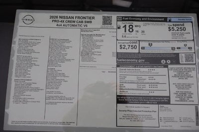 2026 Nissan Frontier PRO-4X