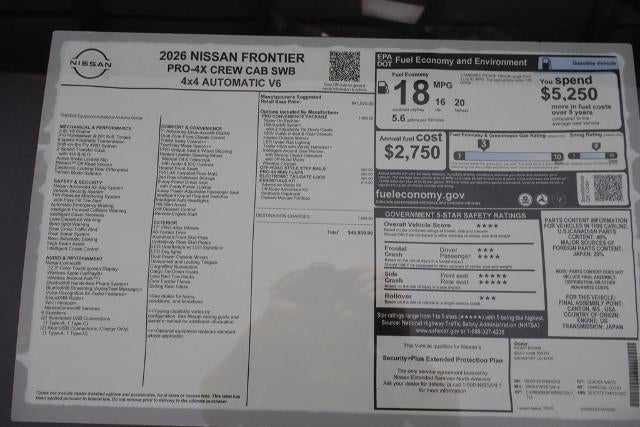 2026 Nissan Frontier PRO-4X