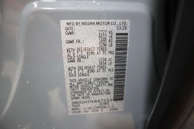 2026 Nissan Frontier SV