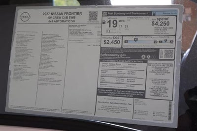 2027 Nissan Frontier SV