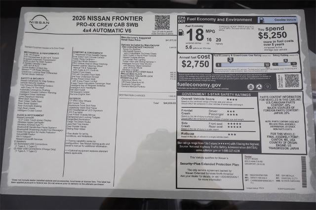 2026 Nissan Frontier PRO-4X