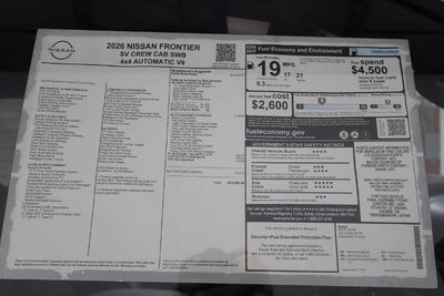 2026 Nissan Frontier SV
