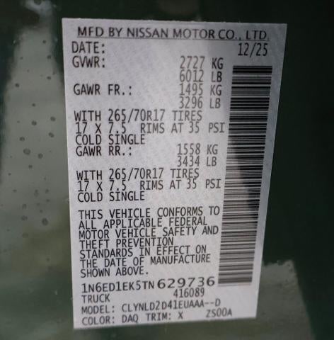 2026 Nissan Frontier PRO-4X