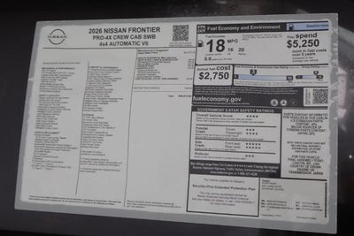 2026 Nissan Frontier PRO-4X