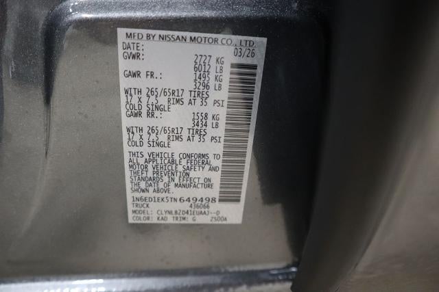 2026 Nissan Frontier SV