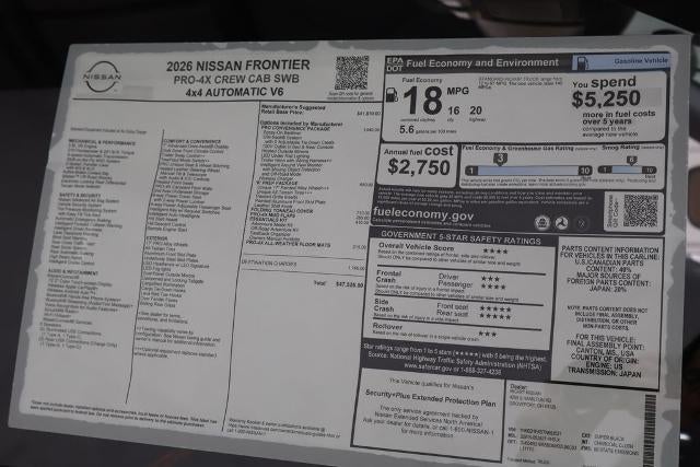 2026 Nissan Frontier PRO-4X w/R Package