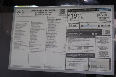 2027 Nissan Frontier SV