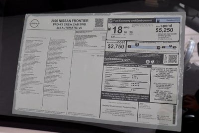 2026 Nissan Frontier PRO-4X