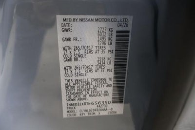 2026 Nissan Frontier PRO-4X