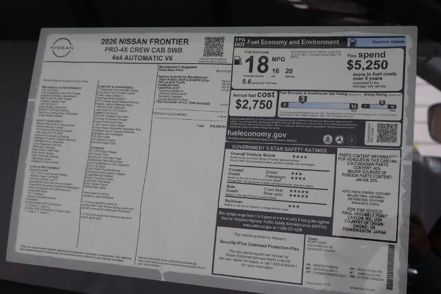 2026 Nissan Frontier PRO-4X