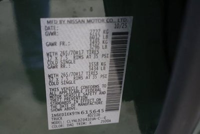 2026 Nissan Frontier PRO-4X