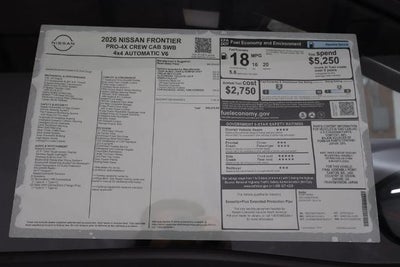 2026 Nissan Frontier PRO-4X