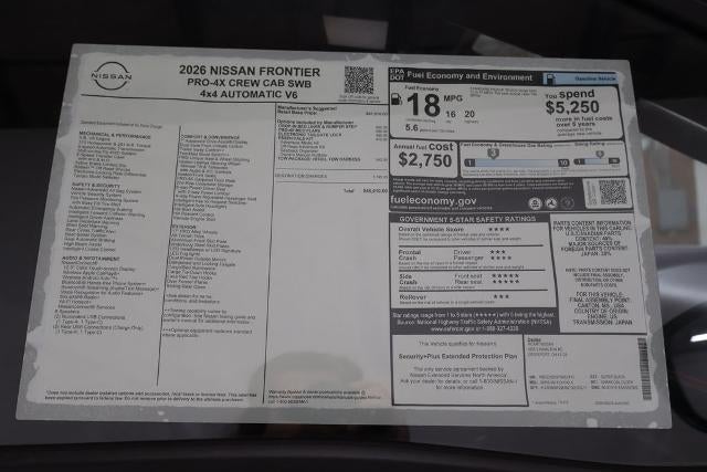 2026 Nissan Frontier PRO-4X