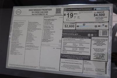 2026 Nissan Frontier SV