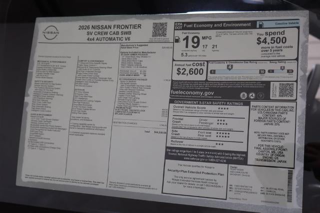 2026 Nissan Frontier SV