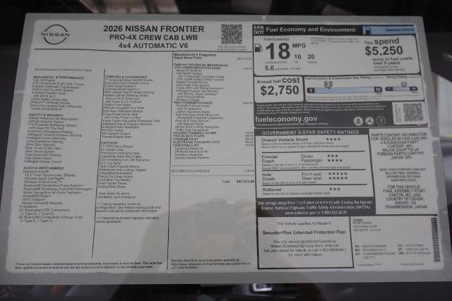 2026 Nissan Frontier PRO-4X