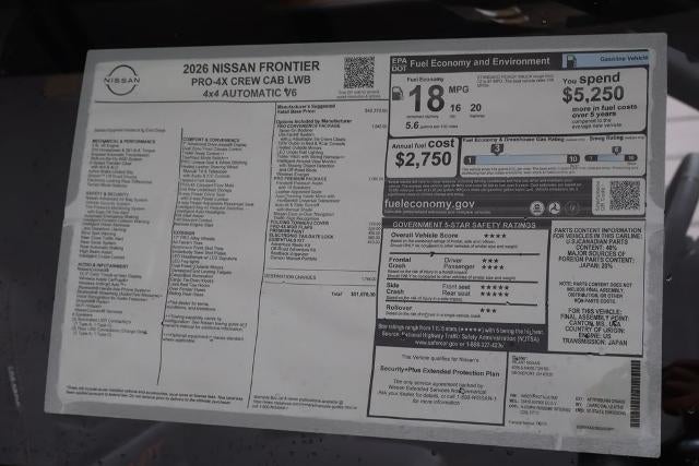 2026 Nissan Frontier PRO-4X