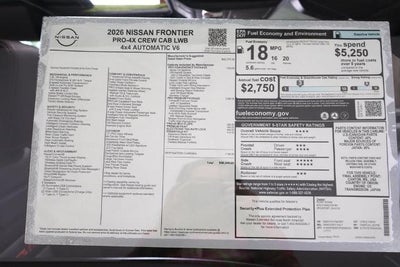 2026 Nissan Frontier PRO-4X