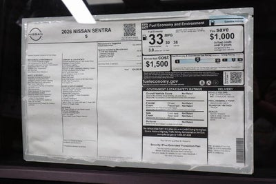 2026 Nissan Sentra S