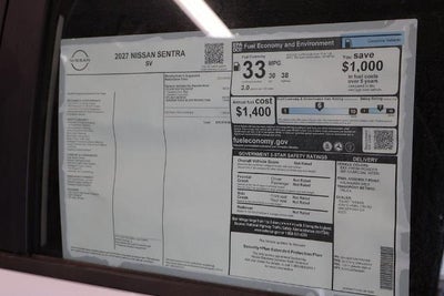 2027 Nissan Sentra SV
